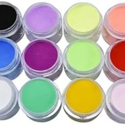 Acrylic powder set of 12 Colors Acrylic Nail Powder Set, Colored Acrylic Powder for Nails DIY Art Design 3D Manicure Extension Gifts for Women and Girls.-15