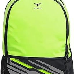 21 litres Backpack for Men & Women, Backpack for Boys & Girls, Water-Resistant, Quick Access Pockets, School Bag for Boys, Travel Bag for Men, (11” x 7.5” x 19.5”, Black & Neon Green)-image-8