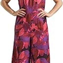 Women Multi Floral Printed Tie-Up Halter Neck Party Jumpsuit-image-3