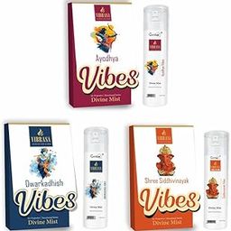 VIBRASA Divine Mist Ayodhya, Dwarkadhish & Shree Siddhivinayak Vibes (Combo of 3) 100 ML Air Freshener Spray | Premium Air Freshener for Home and Mandir-image-7