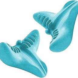 TPJ Mart Relaxer Cervical Pillow Orthopaedic Neck Support Tool with Acupressure Surface Design for Shoulder Hump Alignment Daily Bedtime Relief Use Non Electric Travel Friendly Aid Shape-image-11