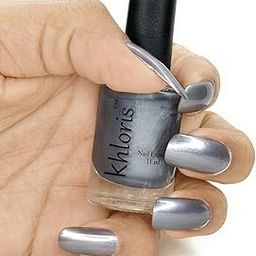 KHLORIS Metallic Nail Enamel - 307 Silver Sage-33