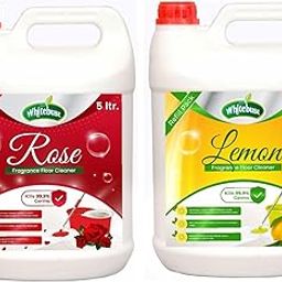 Whitebust White Phenyl liquid 5 Liter Disinfectant Floor Cleaner for Hospitals, Homes, Offices & Commercial Use Removes Dirt, Stains & Germs phenyl 5 ltr Rose,Lemonphenyl pack of 2-image-49