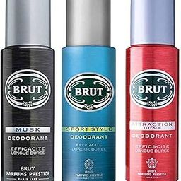 Brut Pack of 3 Ocean + Musk + Attraction Perfume Deodorant for Both Men and Women-44