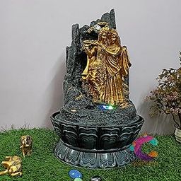 Craftisan™ Decorative Water Fountain for Home Décor, Office, Indoor & Outdoor, Garden, Puja Room, Vaastu, Reception, Spa, Gifting. (Radha Mohan)-image-38