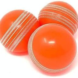Cricket Rubber Synthetic Ball I10, Best For Cricket Practice Pack Of 3, Orange-image-48