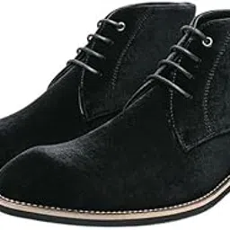 ftk Men's Leather Boots Lace-Up Front Low Heel Shoes-picture-38