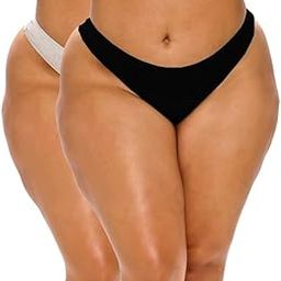 Women's Cotton Low Waist Seamless Thong Panty Combo (GB) Pack of 2-image-60