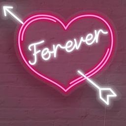 LUXURY SIGN INDIA FOREVER HEART LED NEON LIGHT-image-89