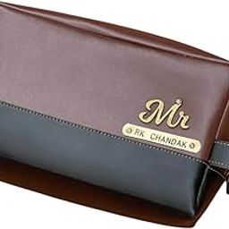 Personalized Unisex Travel Pouches | Custom Name Toiletry Bag for Men & Women |-image-91