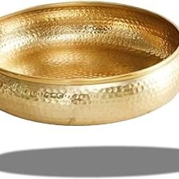 THE HOME NATIVE Hand-forged Iron Urli Bowl for Home Decor, Urli Bowl, Potpourri Bowl, Uruli for Flower Decoration, 1 Litre, 27x13.5cm-26
