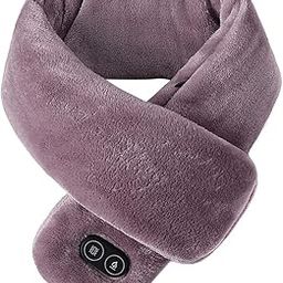 Winter Heating Scarf, USB Heated Neck Warmer, Massager Warm Scarf Heated Neck Wrap Scarf, 3-level Temperature Control 4-level Massage Control Soft Scarves Gift for Men Women Running Skiing Cycling-image-33