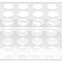 Centrifuge Tube Holder, Acrylic Test Tube Rack for 17mm Tubes 18 Holes Transparent Centrifuge Tube Rack for 10ml 15ml Tube-19