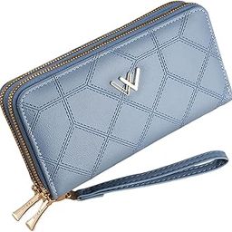 Women Purse PU Leather Long Wallet for Women RFID Card Bag Phone Bag Clutch Bag Hand Bag with Hand Strap Fashion Women Wallet Cluntch Bag Gift for Women-34