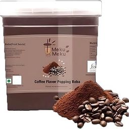 Meku Meku Coffee Flavour Popping Premium Boba Pearls (1.3kg) Soft and Chewy, Perfect for Bubble Tea & More!-image-8