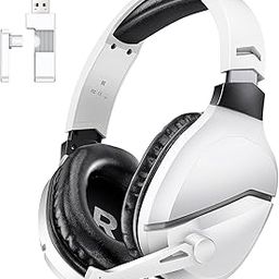 Wireless Gaming Over Ear Headset With Noise Canceling Microphone For PS5, PC, PS4, 2.4G/Bluetooth Gaming Headphones With USB And Type-C Connector, Wired Mode For Controller-16