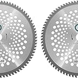 DVI Heavy Duty 80T Blade(10" INCH) for Any Type of Brush Cutter|Grass Trimmer|Crop Reaper Used for Cutting Bushes,Grass and Weeds (Made in India) Pack of 2-28