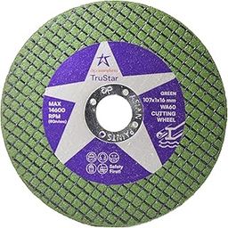 Asianpaints Trustar 4inch Double Net Cut Off Wheels For Metal and Stainless Steel Cutting Green Line (100)-picture-10