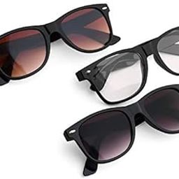 Just-Style Black, Brown And Clear Men And Women Uv Protected Sunglasses Combo (Latest Goggles) - Pack Of 1-image-31