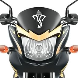 ISEE 360® Ganeshji Bike Sticker for All Bikes Headlight Visor Fuel Tank Side Helmet Vinyl Decor Stickers (6 Inch)-image-28
