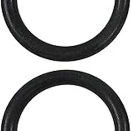 UJEAVETTE® 2Pcs Gymnastics Rings Bar Attachment Workout for Women Men Training Gym Ring Black-11