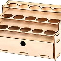 THE STYLE SUTRA® DIY Wooden Paint Rack Ink Storage Organizer 15-Grid with Drawer Organizer | Models & Kits | Tools, Supplies & Engines-image-6
