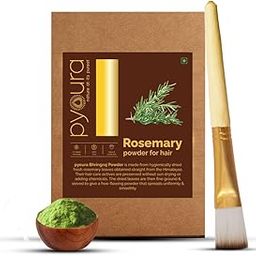 PYOURA Rosemary Powder 200gm, Helps Manage Hair Fall, Strengthen Hair & Promote Growth, Hygienically Dried 100% Pure & Natural Preservative Free Powder, For All Hair Types, Ayurvedic Herbal Hair Care-image-36