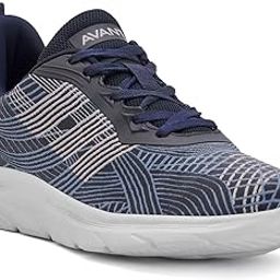 Men's WalkRite Walking Shoes with Cushioned Insoles and Bouncy EVA Outsole - Navy Blue-11