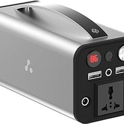 Ambrane 200W Portable Power Station Generator, 222Wh Battery, Perfect for Camping, Road Trips, Emergency Power, and More with Power Socket, 2 USB A, 1 DC, and 1 AC Port with LED light (Powerhub 200, 60000mah Power Bank)-picture-24