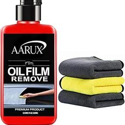 KANISYA Car Glass Oil Film Remover with Microfiber Towel | Anti-Fog & Streak-Free Windshield Cleaner for Car Windows, Interior & Exterior Glass Polish, Fast Action Stain Remover, 250ml Bottle & Towel-image-29
