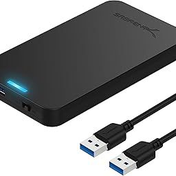 SABRENT 2.5-Inch SATA to USB 3.0 Tool-Free External Hard Drive Enclosure [Optimized for SSD, Support UASP SATA III] Black (EC-UASP)-6