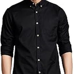 Men's Stylish Solid All Day Fresh Buttondown Casual Shirt - Regular Fit | Plain | Full Sleeve | Cotton Semi Formal Wear (Available in Plus Size & Combo Pack)-image-29