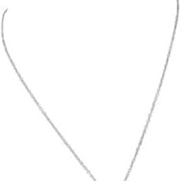Thin Link Heart Shaped Diamond Pendant Necklace Chain For Women And Girls-image-80