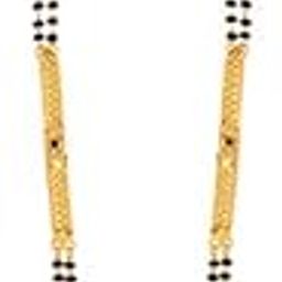RADHEKRISHNA golden color alloy material beautiful long fold over head 24 inch mangalsutra-image-43