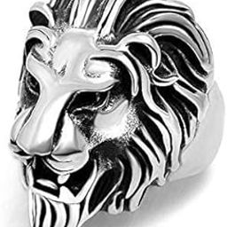 Original Stainless Steel King Lion Ring for Men and Boys Lion Head Ring-image-95