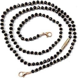 Traditional small Black But Gold Plated Stone Chain Copper Brass Stylish small black & Golden Chain Mangalsutra for Women[Handmade] 24 Inches Chain, pack of 1-image-77