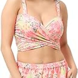 EROTISSCH Printed Sleeveless Cover-up Beachwear Swimwear Set for Women Teen-27