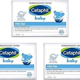 Cetaphil Baby Mild Bar for Face and Body Pack of 3, (75g x 3, Sensitive Skin)-image-61