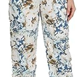 Women's Rayon Floral Print Pyjamas Pants | Lower/Track Pant, Lounge Wear, Soft Night Wear Pajama Pant for Women (Multi, 2XL) (88571MULTI1) Multicolour-picture-4