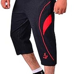 Mens Cotton Three by Fourth, 3/4, Capri, Three Quarter Pant Charcol Plus Size-picture-52