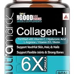 NutraMarck Collagen Supplements For Women & Men | Advanced 6X Formula with Vitamin C, D3 & Biotin For Skin, Hair, Nails & Joint Support | Hydrolyzed Collagen Peptides (90 Count (Pack of 1))-picture-1