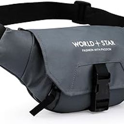 Waist Bags for Men Women I Ultra Strong Stitching, Sturdy Zippers, Waterproof Pocket, Large Fanny Pack for Hiking Travel Camping Running Sports Outdoors, with Adjustable Strap (Dark Grey)-image-51
