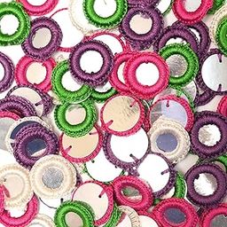 Embroiderymaterial Crochet Rings Combo Pack for Embroidery and Craft Purpose(18MM, 100 Pieces, 25 Pieces Each)-picture-28