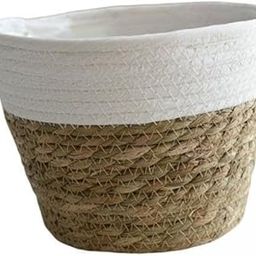 UJEAVETTE 2xStraw Planter Basket with Liners Plant Containers for Grocery S-picture-15