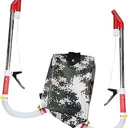 UJEAVETTE Fertilizer Spreader Efficient Handheld Multifunctional Fertilizer Applicator Double Pipe-image-43