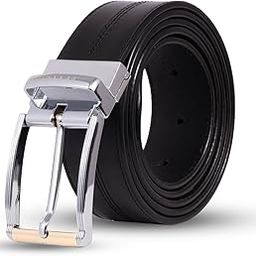 VINCENZO FLAT BELT | Cross grain leather Modern Style Mens Multi Size belt-image-58