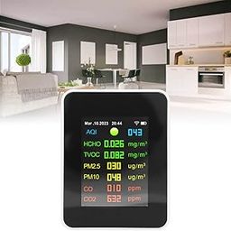 EIMSOAH Air Quality Monitor Gen,9 in 1 Air Quality Monitor Indoor Detects with LCD Digital Display,Multifunctional Indoor Test Meter for Bedroom, Smart Home-22