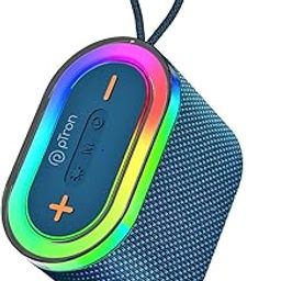 pTron Fusion Pop 12W Bluetooth Speaker with Pristine Sound, 10hrs Playback, Rhythmic RGB LEDs, Multi-Play Modes BT5.3/TF Card/USB/Aux-in, TWS Feature, Integrated Button Controls, Type-C Charging(Blue)-13