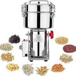 Vishvas Powerful Masala Grinder Machine 2000gm Capacity - Fast and Efficient Grinding for Spices, Herbs and Dry Fruits Masala Grinder 2 KG, Stainless Steel-46