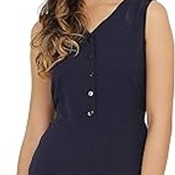 Women's Crepe Jumper Knee-Length Jumpsuit (BMJSOLID03NB_Blue_XL)-picture-45